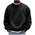 thumbnail image 1 of Cmfcve Men's Crew Neck Sweatshirt Casual Long Sleeve Oversized Shirts Fall Fashion Pullover Tops, 1 of 4