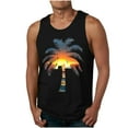 thumbnail image 1 of Cmfcve Men's Graphic Tank Top Crew Neck Sleeveless Under Vest Loose Elastic Muscle Tank Top, 1 of 5