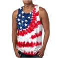 thumbnail image 1 of Cmfcve Men's Independence Day Tank Top Casual Printing Patriotic Vests Sleeveless Round Neck Sports Tees, 1 of 4