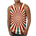 thumbnail image 1 of Cmfcve Men's Oversize Summer Tank Top Patriotic Printed Pullover Tees Sleeveless Round Neck Fitness Undershirt, 1 of 4