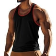 thumbnail image 1 of Cmfcve Men's Oversize Tank Top High Elastic Sleeveless Muscle Tank Top Crew Neck Breathable Under Vest, 1 of 6