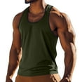 thumbnail image 1 of Cmfcve Men's Oversize Tank Top High Elastic Sleeveless Muscle Tank Top Crew Neck Breathable Under Vest, 1 of 6