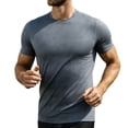thumbnail image 1 of Cmfcve Men’s Plus Size Compression Shirts Short Sleeve Cool Dry T Shirts Athletic Workout Base Layer Undershirt Tops, 1 of 3