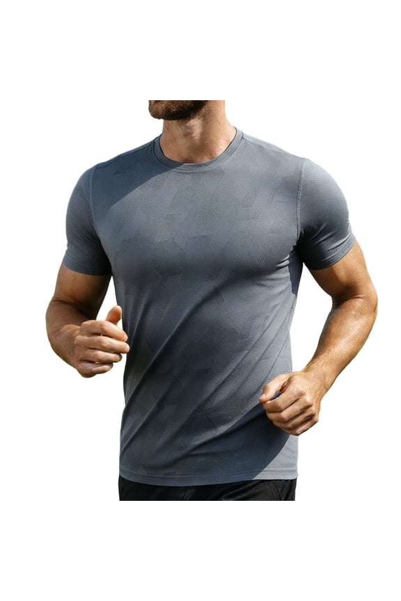 Men’s Plus Size Compression Shirts Short Sleeve Cool Dry T Shirts Athletic Workout Base Layer Undershirt Tops