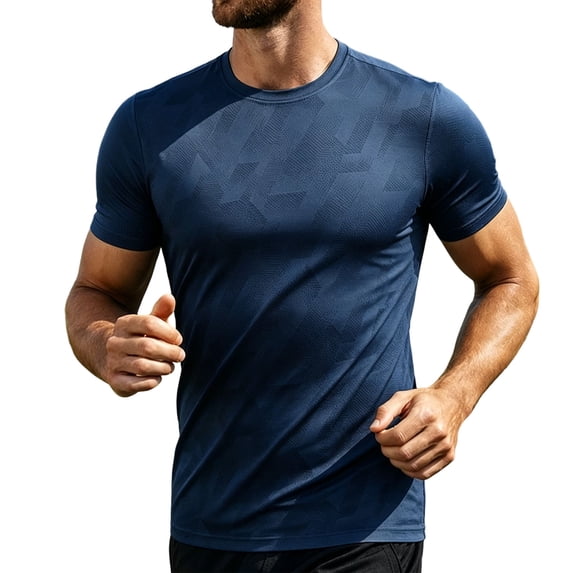 Cmfcve Men’s Plus Size Compression Shirts Short Sleeve Cool Dry T Shirts Athletic Workout Base Layer Undershirt Tops