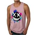 thumbnail image 1 of Cmfcve Men's Plus Size Tank Top Printed Round Neck Sleeveless Tees Summer Breathable Gym Tank Top, 1 of 5