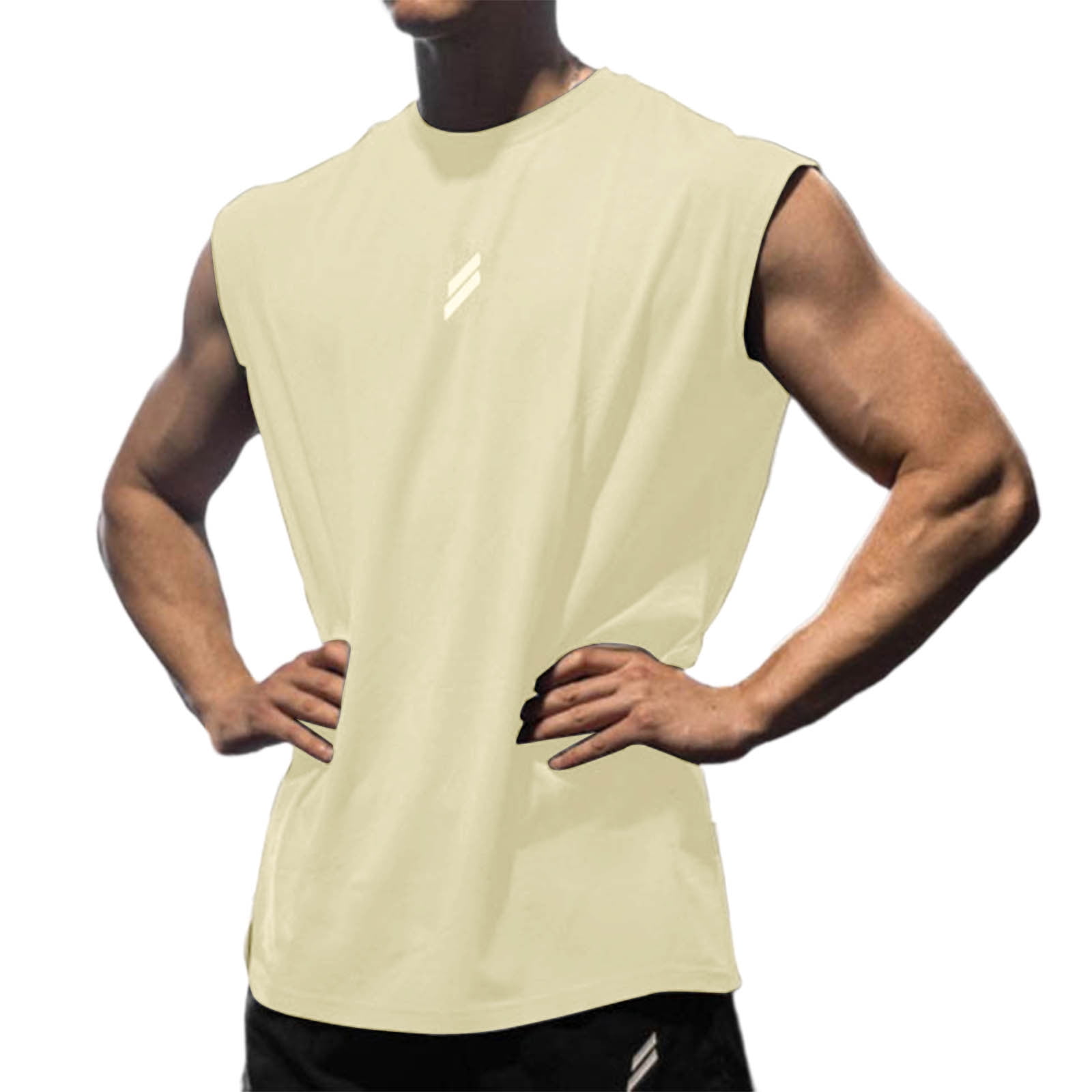 Men's Full Size Button Detail Tank Plus Size main image 1