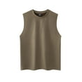 thumbnail image 1 of Cmfcve Men's Plus Size Tank Top Round Neck Sleeveless Muscle Tank Shirt Summer Breathable Undershirt, 1 of 5