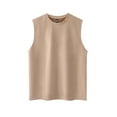 thumbnail image 1 of Cmfcve Men's Plus Size Tank Top Round Neck Sleeveless Muscle Tank Shirt Summer Breathable Undershirt, 1 of 5
