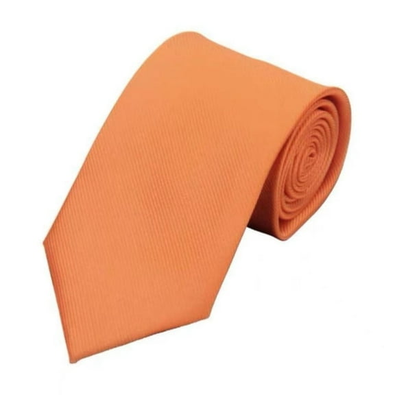 Cmfcve Orange Dress Ties for Men Lazy Twill Tee Shirt Tie Polyester Adjustable Business Necktie