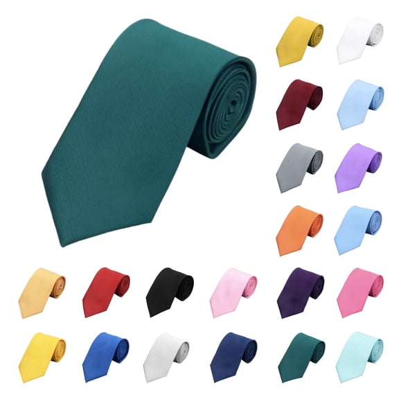 Cmfcve Men's Ties Twill Convenient Dress Shirt Tie Polyester Adjustable Business Tee Shirt Tie