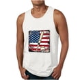 thumbnail image 1 of Cmfcve Men's Summer Oversize Tank Top Simple Versatile Patriotic Tees Sleeveless Round Neck Fitness Undershirt, 1 of 5