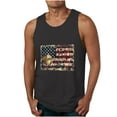 thumbnail image 1 of Cmfcve Men's Summer Oversize Tank Top Simple Versatile Patriotic Tees Sleeveless Round Neck Fitness Undershirt, 1 of 5