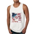 thumbnail image 1 of Cmfcve Men's Summer Oversize Tank Top Simple Versatile Patriotic Tees Sleeveless Round Neck Fitness Undershirt, 1 of 5