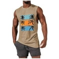 thumbnail image 1 of Cmfcve Men's Summer Tank Top Crew Neck Sleeveless Graphic Tees Breathable Elastic Beach Tank Top, 1 of 5