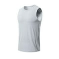 thumbnail image 1 of Cmfcve Men's Summer Tank Top Round Neck Sleeveless Muscle Tank Shirt Simple Breathable Gym Tees, 1 of 7