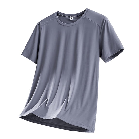 Cmfcve Men's Summer Tops Plus Size Workout Quick Dry T Shirts Short Sleeve Lightweight Cooling Gym Shirts