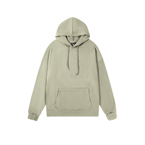 Cmfcve Oversized Hoodies for Men Long Sleeves Solid Color Preppy Hoodies Stretch Drawstring Athletic Hooded Sweatshirt with Pockets