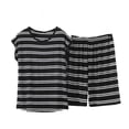 thumbnail image 1 of Cmfcve Plus Size 2 Piece Outfits for Women Lightweight Lounge Matching Sets Cap Sleeve Top and Elastic Waisted Shorts, 1 of 5