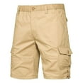 thumbnail image 1 of Cmfcve Plus Size Cargo Shorts for Men Relaxed Fit Multi Pocket Summer Shorts Elastic Waist Workwear Shorts for Outdoor Hiking Fishing, 1 of 7