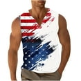 thumbnail image 1 of Cmfcve Plus Size Men's 4th of July Tank Top Independence Day Vest Sleeveless V-Neck Pullover Undershirt, 1 of 5