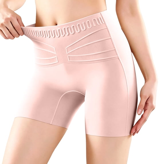 Cmfcve Seamless Safety Shorts for Women Tummy Control Shapewear Boyshorts Thigh Slimmer Smoothing Body Shaper Underwear