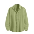 thumbnail image 1 of Cmfcve Sun Protection Tops for Men Lightweight Button Down Shirts Casual Long Sleeve Quick Dry Athletic Tops, 1 of 7