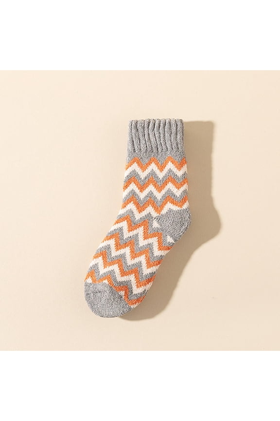 Unisex Compression Socks Fleece Lining Thickened Mid-Calf Socks Winter Warmth Insulation Unisex Skiing & Snowboarding Socks