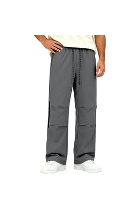 Windproof Cargo Pants for Men Casual Water Resistant Wide Leg Pants Fall Winter Outdoor Hiking Long Pants