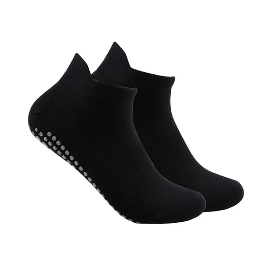 Cmfcve Women's Ankle Socks Breathable Non-Slip Grip Socks Solid Color Fashion Pilates Socks