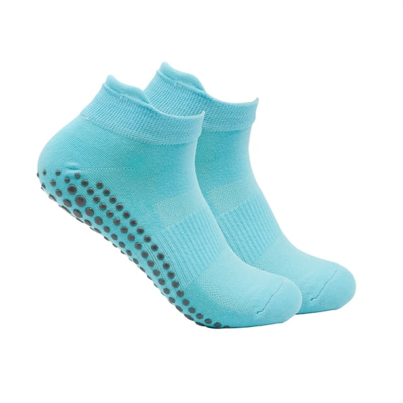 Cmfcve Women's Ankle Socks Breathable Non-Slip Grip Socks Solid Color Fashion Pilates Socks