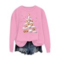 thumbnail image 1 of Cmfcve Women's Cute Xmas Sweatshirt Plus Size Christmas Tree Print Pullover Long Sleeve Crew Neck Holiday Base Apparel, 1 of 5