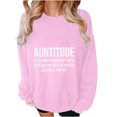 thumbnail image 1 of Cmfcve Women's Fashion Hoodies & Sweatshirts Letter Print Long Sleeve Versatile Tops Crew Neck Loose Gym Pullover Tops, 1 of 6