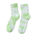 thumbnail image 1 of Cmfcve Women's Fuzzy Socks Winter Fluffy Warm Crew Slipper Socks Color Block Thick Home Socks, 1 of 3