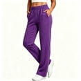 thumbnail image 1 of Cmfcve Women's High Waisted Straight Leg Sweatpants Drawstring Elastic Casual Athletic Pants, 1 of 5
