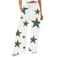 thumbnail image 1 of Cmfcve Women's Novelty Pants Star Printed Stretchy Elastic Waisted Straight Leg Pants Plus Size Loungewear Sweatpants with Pocket, 1 of 5