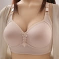 thumbnail image 1 of Cmfcve Women's Plus Size Bra Comfortable High Elasticity Lace Underwear Breathable Wireless Gathering Bra, 1 of 5