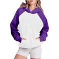 thumbnail image 1 of Cmfcve Women's Athletic Jacket Sport Coat for Teen Girl Casual Drop Shoulder Long Sleeve Hoodies Color Block Track Running Sweatshirts Blouse with Pocket, 1 of 4