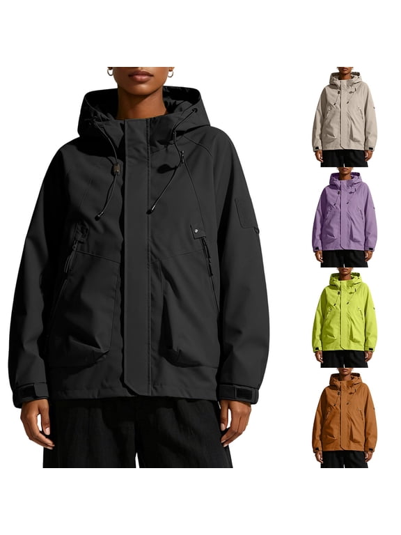 Women's and Men's Waterproof Ski Jacket Warm Winter Snow Coat Mountain Windbreaker Hooded Raincoat Jacket Oversize Unisex S-3XL