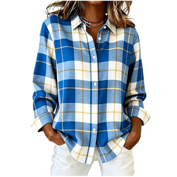 Cmfcve Womens Casual Button Down Shirts Fashion Cotton Linen Tunic Shirts