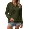 thumbnail image 1 of Cmfcve Womens Hoodies Oversized Hooded Sweatshirt Casual Long Sleeve Drawstring Pullover Tops, 1 of 7