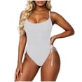 thumbnail image 1 of Cmfcve Womens One Piece Swimsuit Ruched High Cut Tummy Control Bathing Suit, 1 of 5