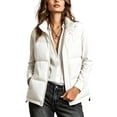 thumbnail image 1 of Cmfcve Womens Plus Size Puffer Vest Winter Warm Sleeveless Padded Jacket Stand Collar Full Zip Casual Outerwear, 1 of 8