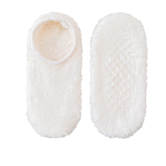 Cmfcve Womens Plush Fuzzy Lined Floor Socks Thick Warm Sherpa House Socks Non-Slip Dot Gripper Soles Winter Socks