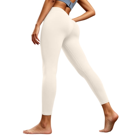 Cmfcve Womens Scrunch Workout Leggings Butt Lifting Yoga Pants High Waisted Tummy Control Leggings