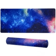 Cmhoo Gaming Mouse Pad Size 27.5x11.8 Thickness 0.12 inches,Premium-Textured Non-Slip Rubber & Waterproof Computer Mousepad with Stitched Edges 70x30 sky06