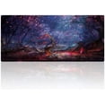 thumbnail image 1 of Cmhoo Gaming Mouse Pad Size 27.5x11.8 Thickness 0.12 inches,Premium-Textured Non-Slip & Waterproof Computer Mousepad with Stitched Edges for Gaming, Office & Home 70x30 Forest05, 1 of 6