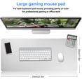 thumbnail image 1 of Cmhoo Gaming Mouse Pad with Stitched Edges,[27.5X11.8IN] Non-Slip Rubber Base,Waterproof Computer Desk Mat for PC,Mac, Laptop-Thick Durable Surface for Office,Home,Work-70x30 GreyW, 1 of 4