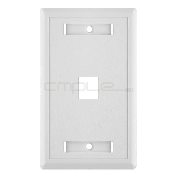 Cmple 1 Port Keystone Wall Plate 1 Gang Wall Plate with Standard Size