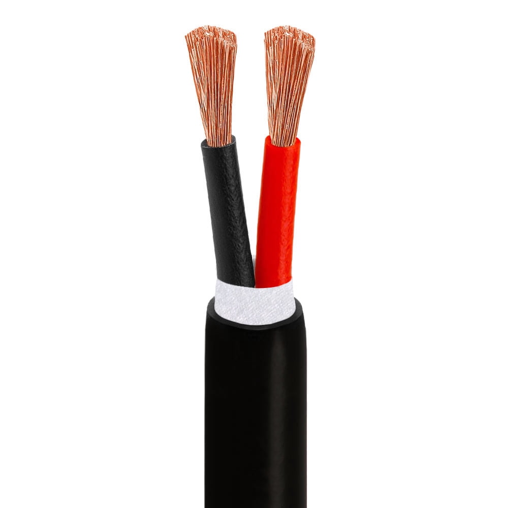 Cmple 1336-N 500 ft. 16AWG Bare Copper 2-Conductor Indoor & Outdoor Speaker Wire, Black